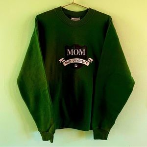 Ohio University Mom Vintage 90s Crewneck Sweatshirt Embroidered Pullover L